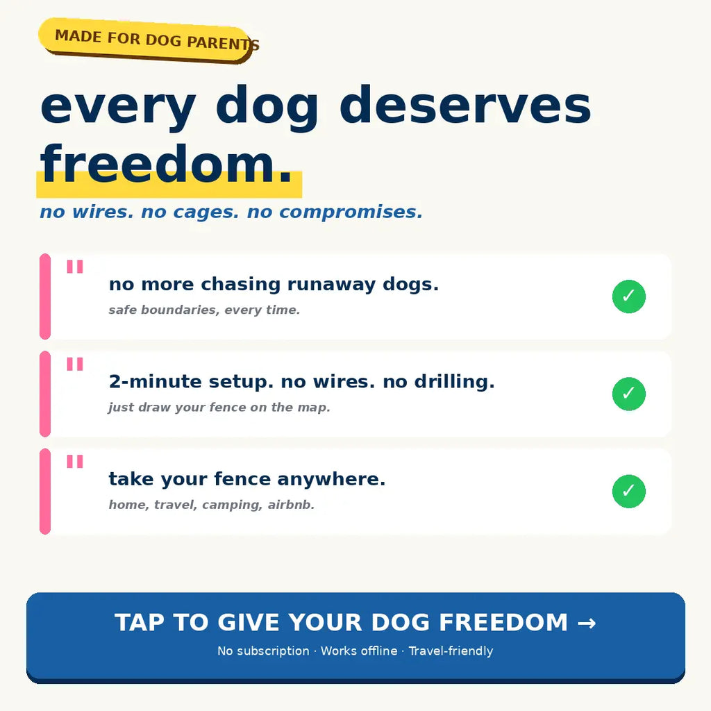 Gf02E-Gps Dog Fence, Wireless Dog Fence with No Subscription, Virtual Dog Containment System with Customizable Boundary, 2-In-1 Training Collar, Waterproof & Rechargeable for Medium Large Dogs Outdoorfun