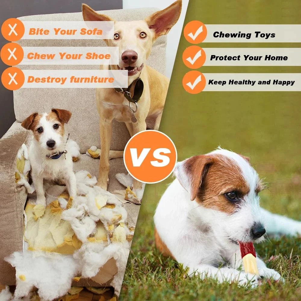 Unleash the Fun! 🐾 Durable Beef Flavor Chew Toys for Aggressive Large Breed Chewers! 🐶✨