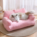 Cozy All-Season Pet Sofa Bed for Your Furry Friends - Ultra-Soft, Washable & Non-Slip! Perfect for Small to Medium Dogs and Cats! 🐾🛋️